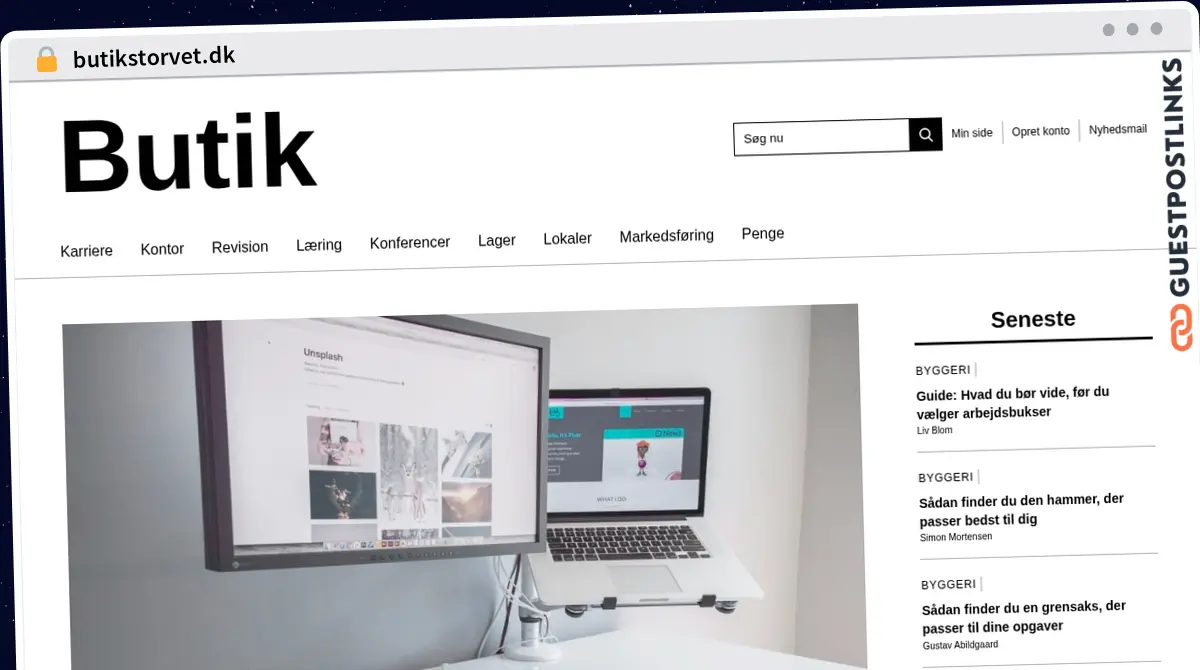 Publish Guest Post on butikstorvet.dk