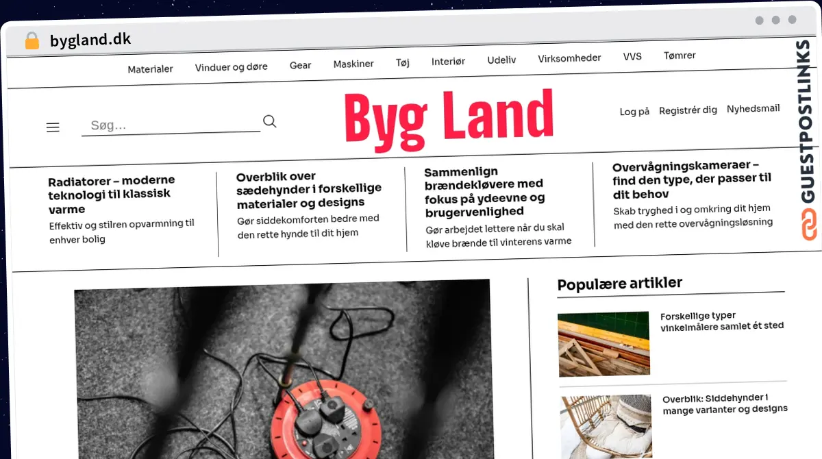 Publish Guest Post on bygland.dk