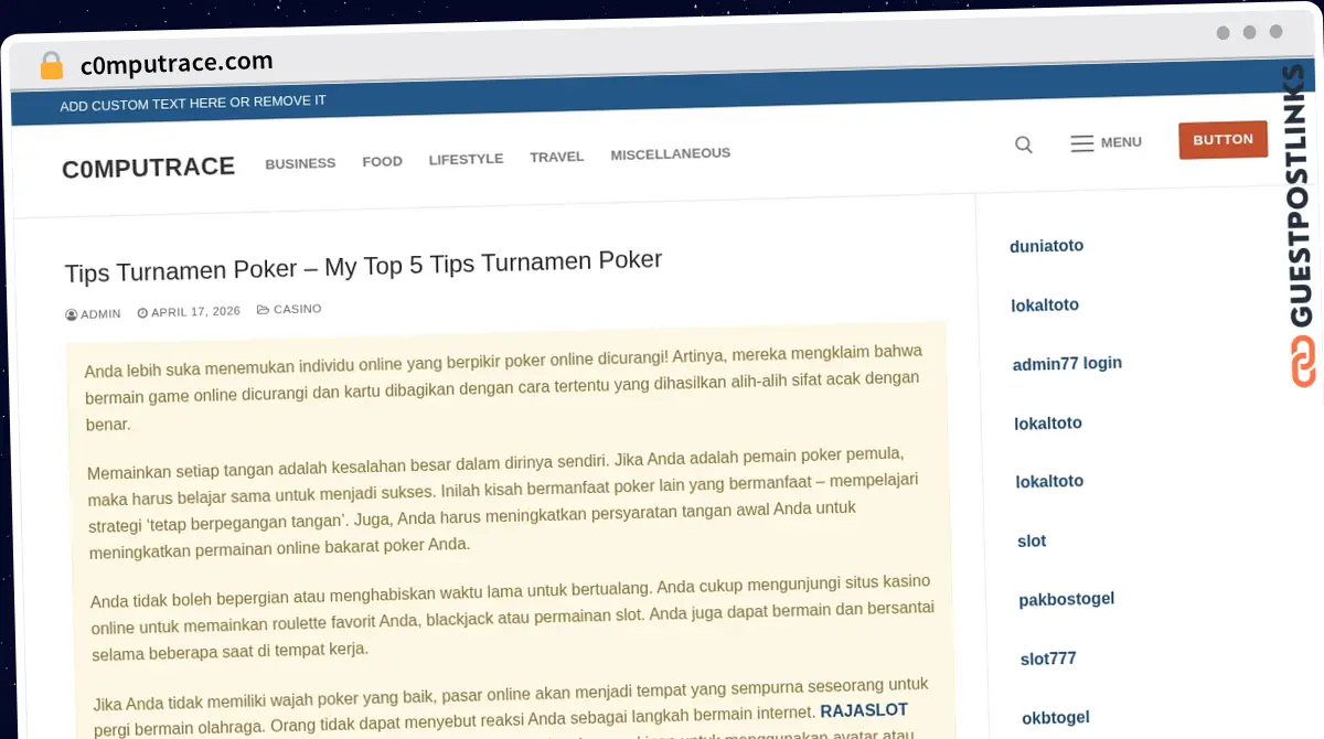 Publish Guest Post on c0mputrace.com