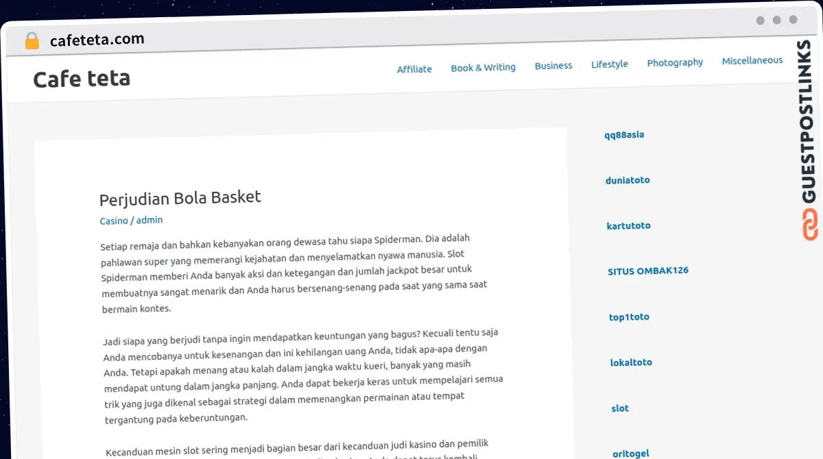 Publish Guest Post on cafeteta.com