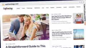 Publish Guest Post on captionology.com
