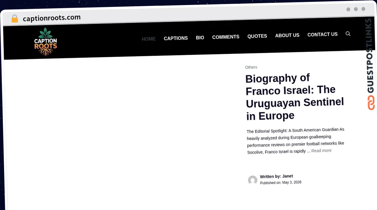 Publish Guest Post on captionroots.com