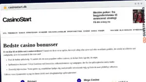 Publish Guest Post on casinostart.dk