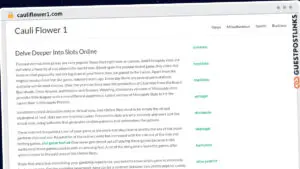 Publish Guest Post on cauliflower1.com