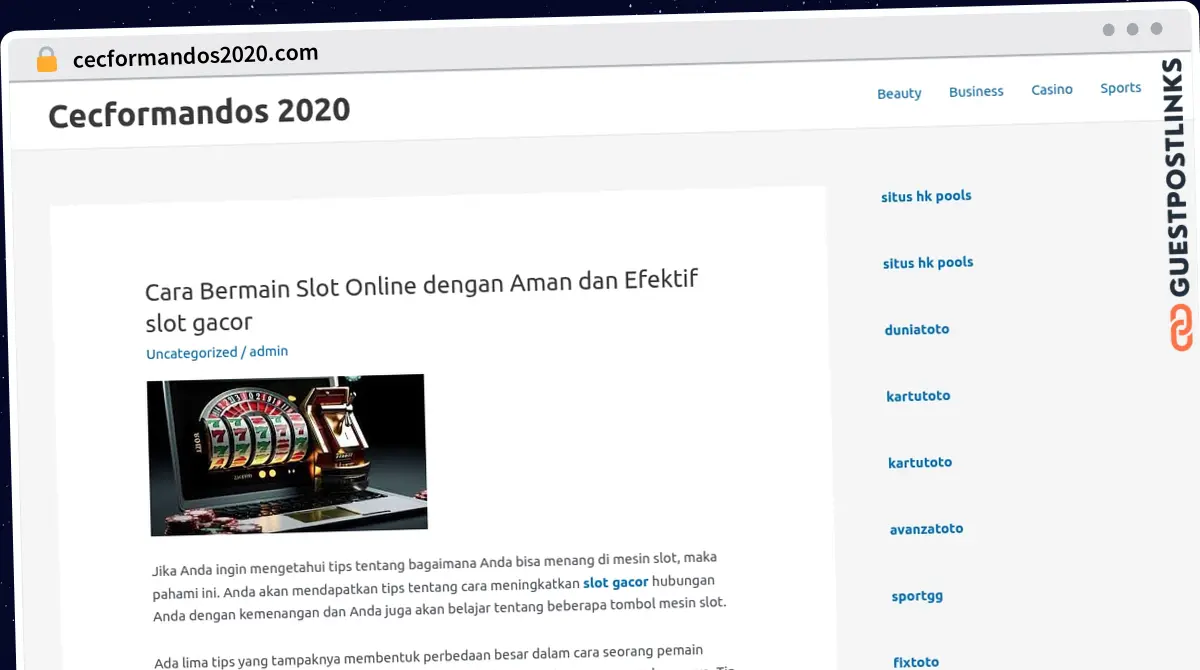 Publish Guest Post on cecformandos2020.com