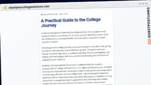 Publish Guest Post on championcollegesolutions.com