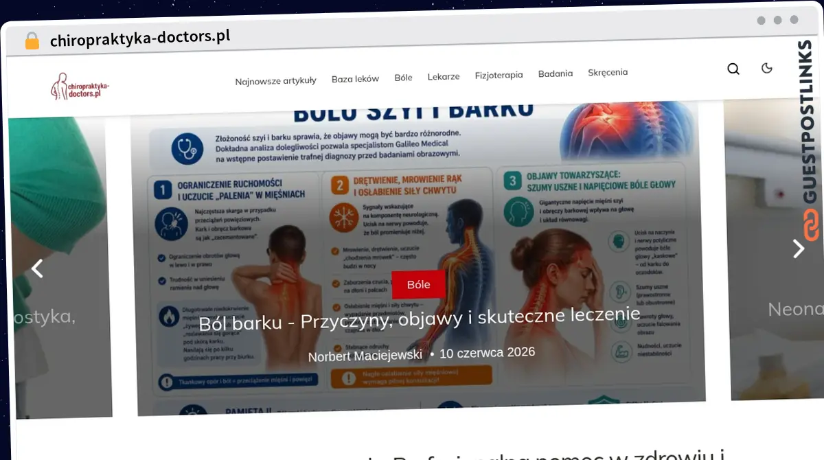 Publish Guest Post on chiropraktyka-doctors.pl