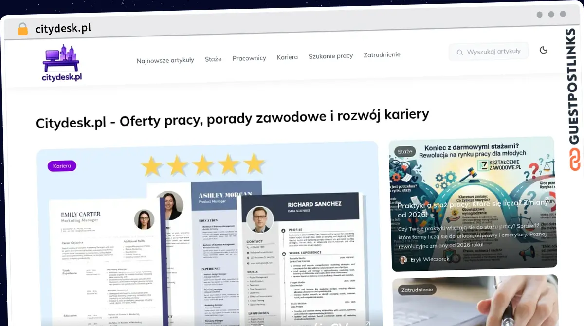 Publish Guest Post on citydesk.pl