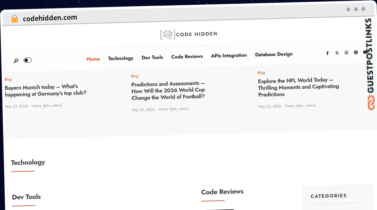 Publish Guest Post on codehidden.com