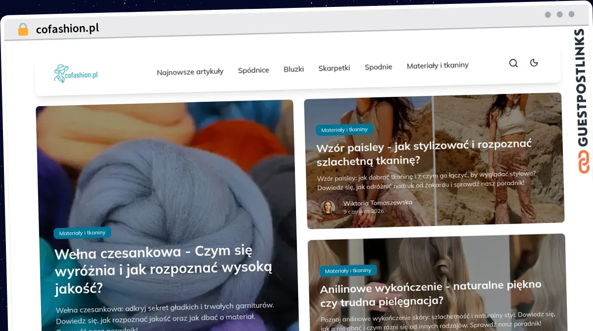 Publish Guest Post on cofashion.pl