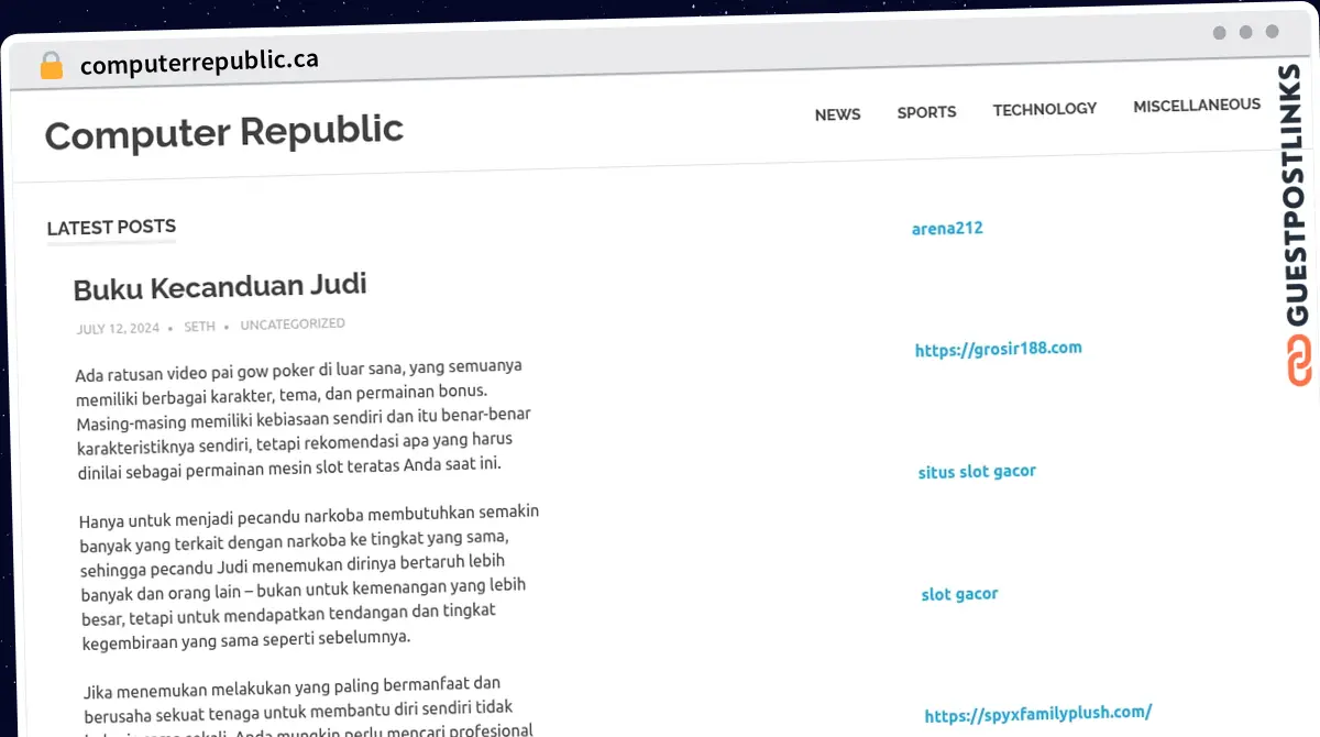 Publish Guest Post on computerrepublic.ca