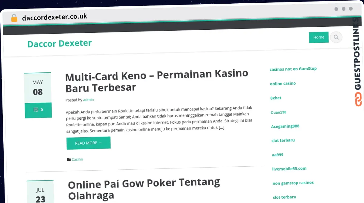 Publish Guest Post on daccordexeter.co.uk