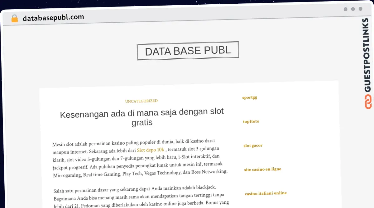 Publish Guest Post on databasepubl.com
