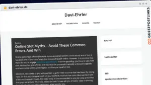 Publish Guest Post on davi-ehrler.de
