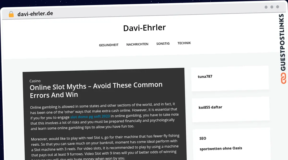 Publish Guest Post on davi-ehrler.de