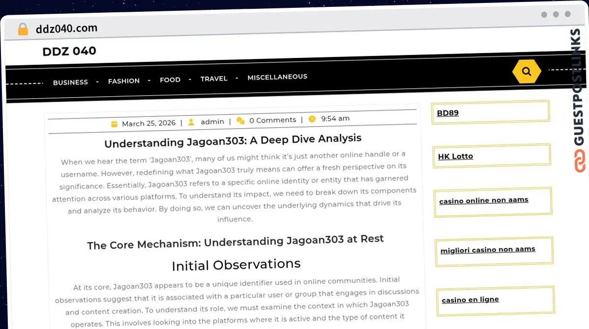 Publish Guest Post on ddz040.com