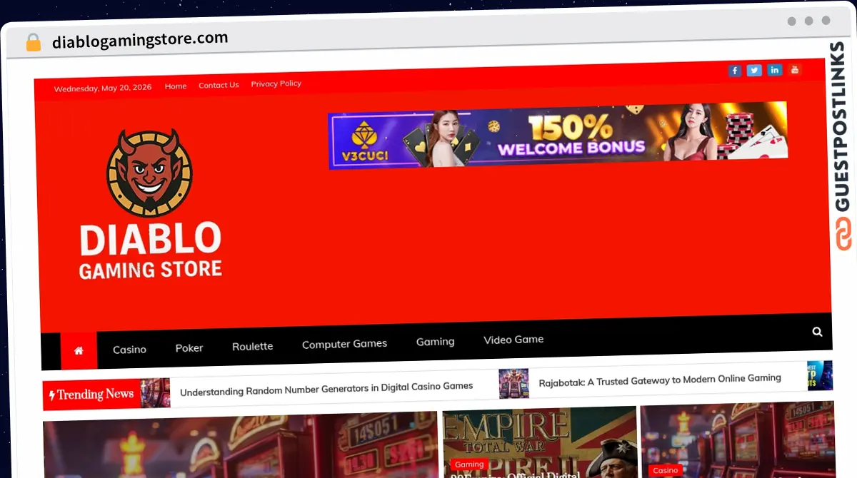 Publish Guest Post on diablogamingstore.com