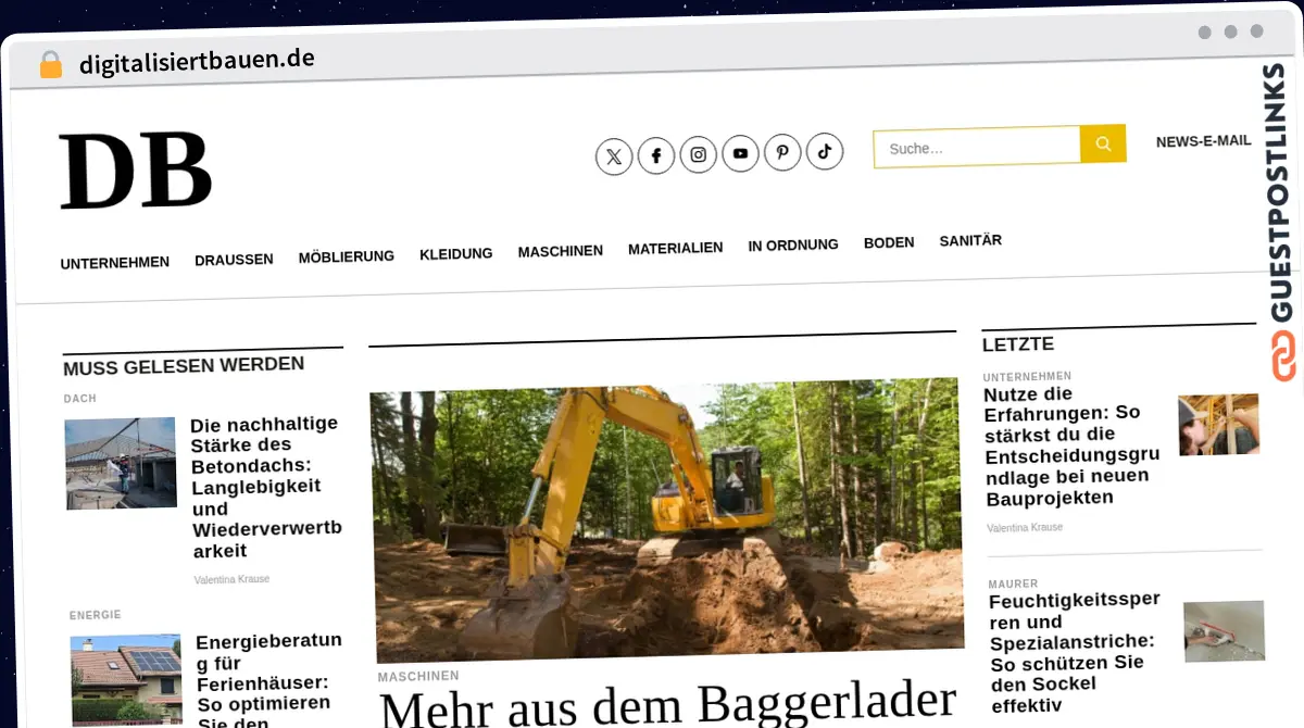 Publish Guest Post on digitalisiertbauen.de