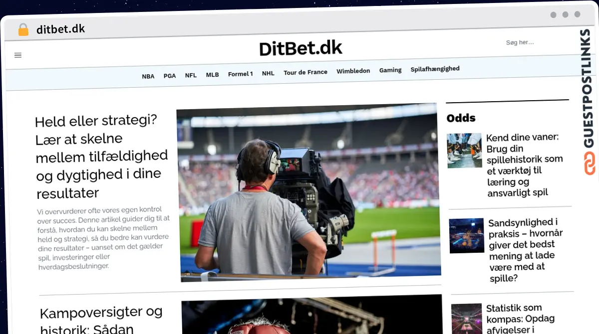 Publish Guest Post on ditbet.dk