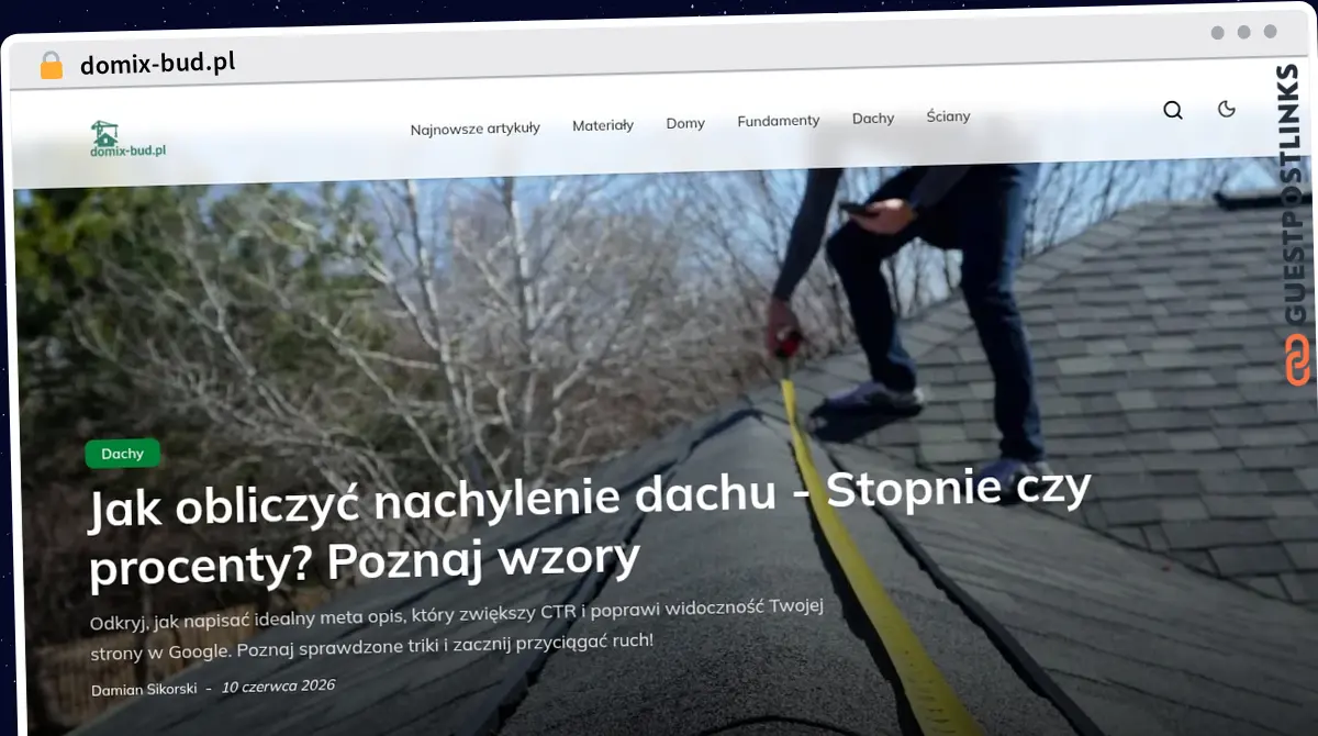 Publish Guest Post on domix-bud.pl