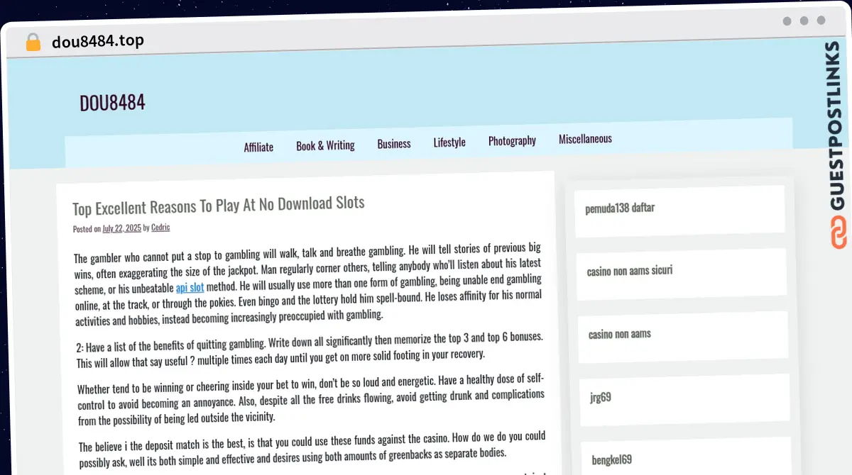 Publish Guest Post on dou8484.top