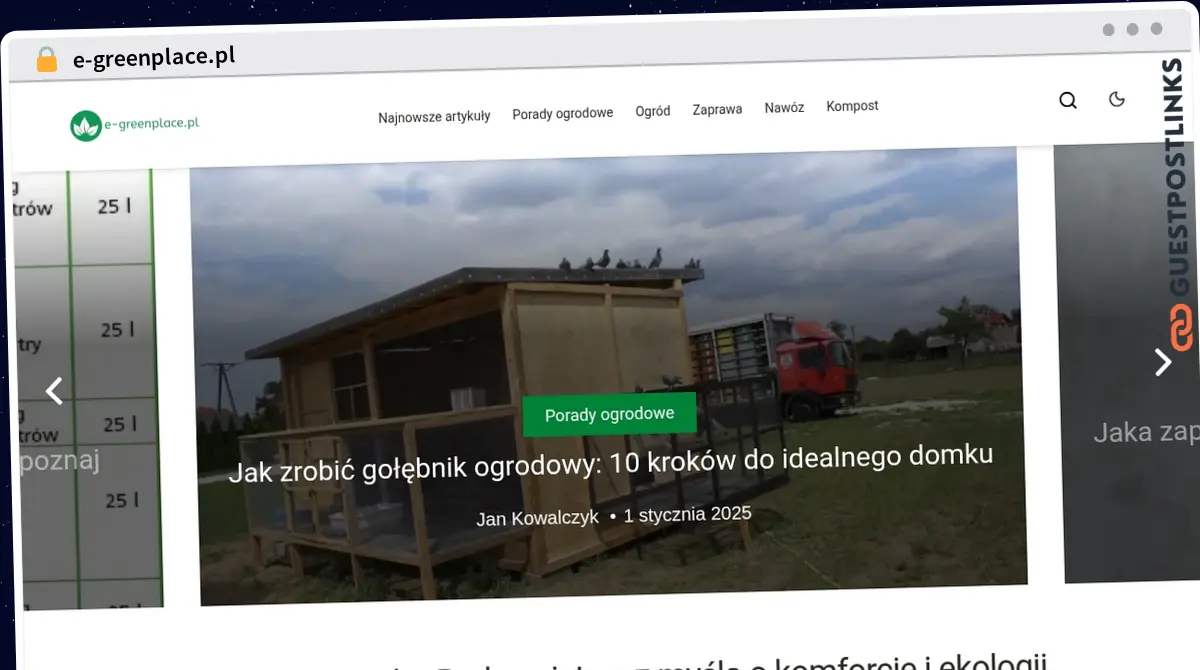 Publish Guest Post on e-greenplace.pl