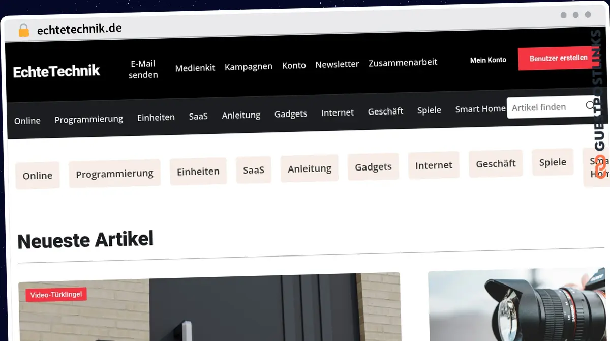 Publish Guest Post on echtetechnik.de