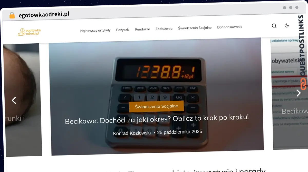 Publish Guest Post on egotowkaodreki.pl