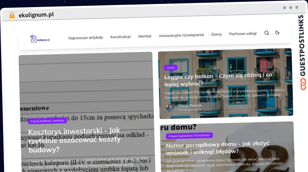 Publish Guest Post on ekolignum.pl