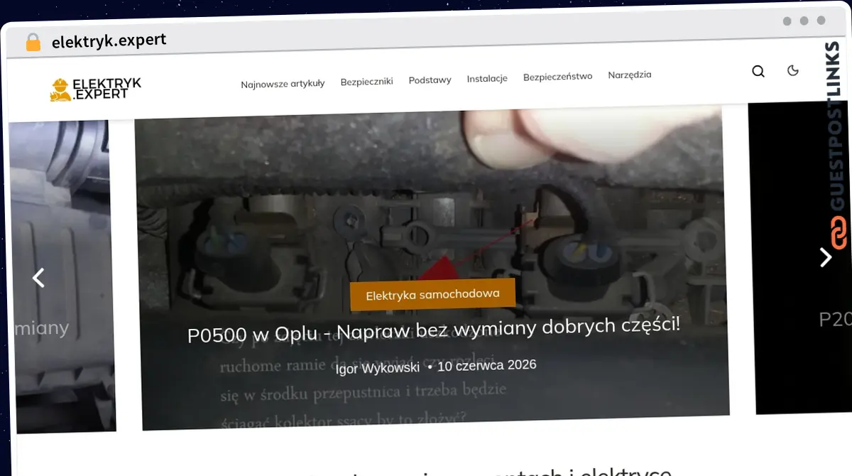 Publish Guest Post on elektryk.expert