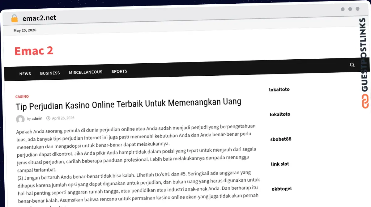 Publish Guest Post on emac2.net