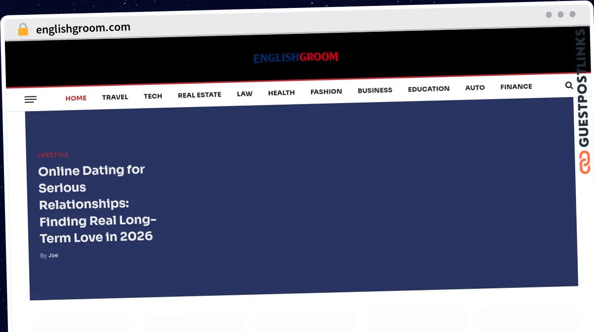 Publish Guest Post on englishgroom.com