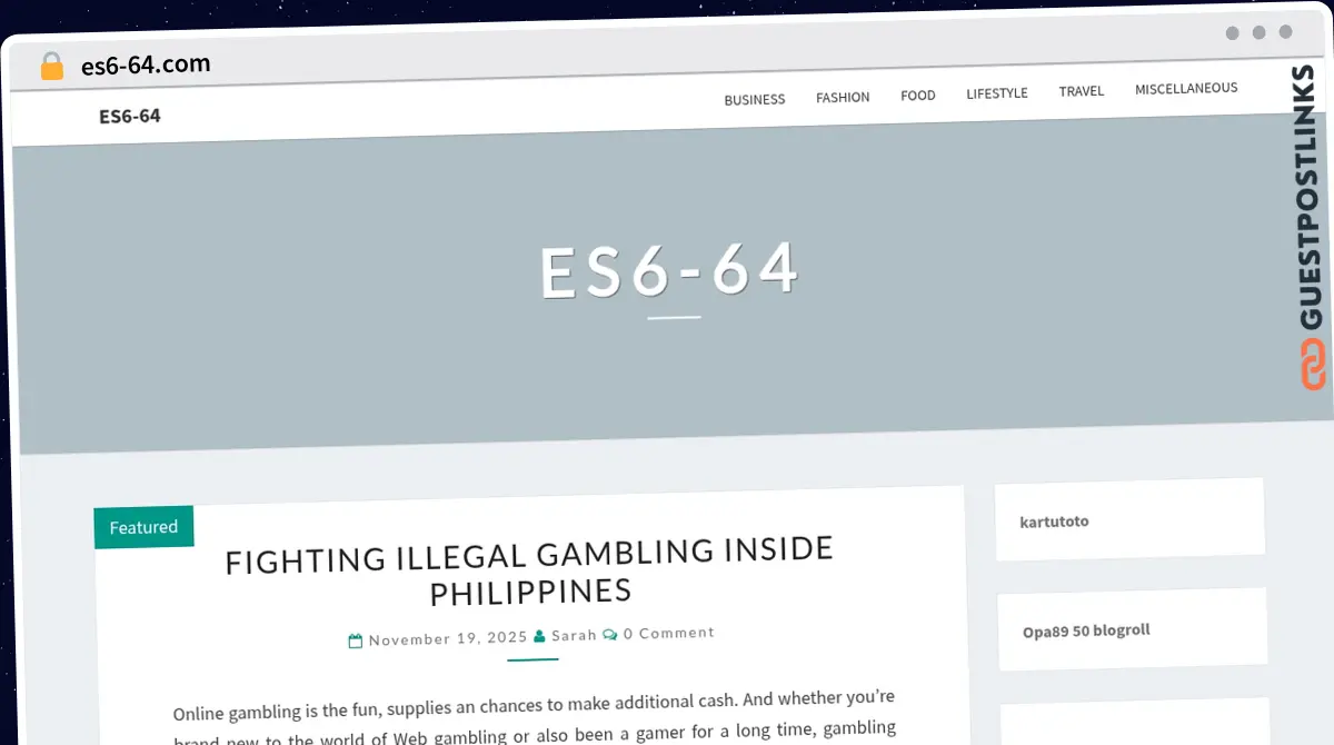 Publish Guest Post on es6-64.com