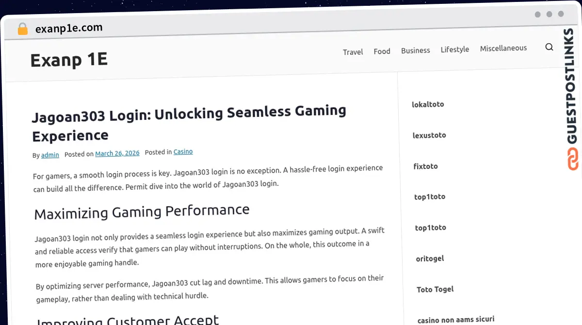 Publish Guest Post on exanp1e.com