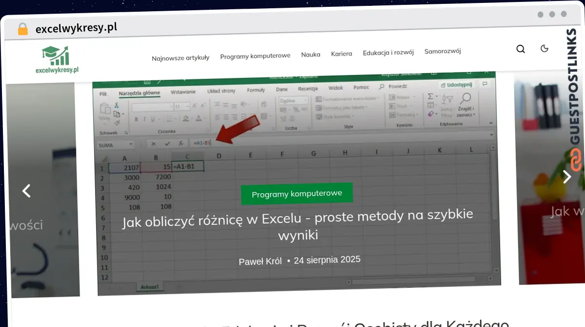 Publish Guest Post on excelwykresy.pl