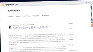 Publish Guest Post on eyegononic.com