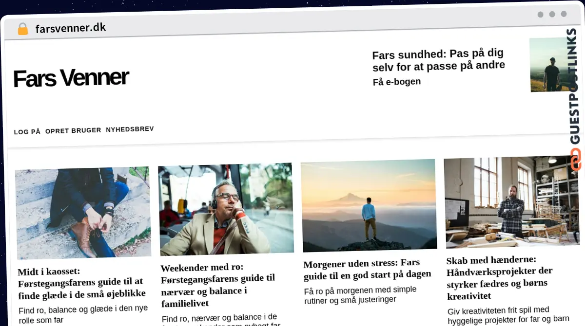 Publish Guest Post on farsvenner.dk