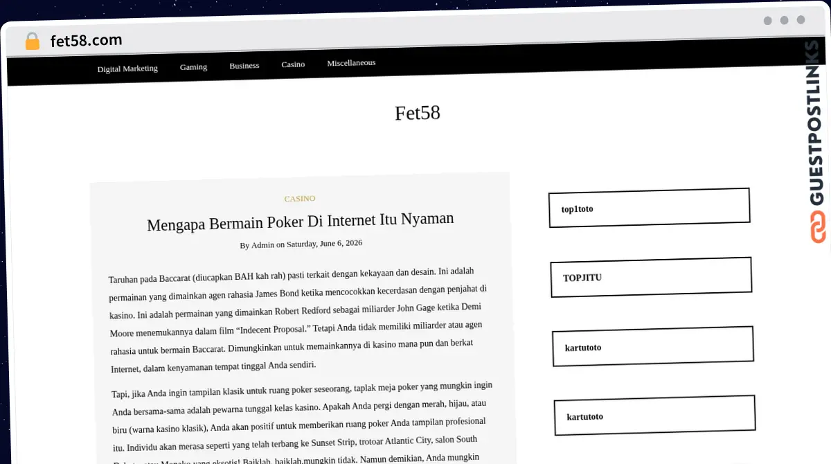 Publish Guest Post on fet58.com