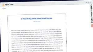 Publish Guest Post on ffptv.com