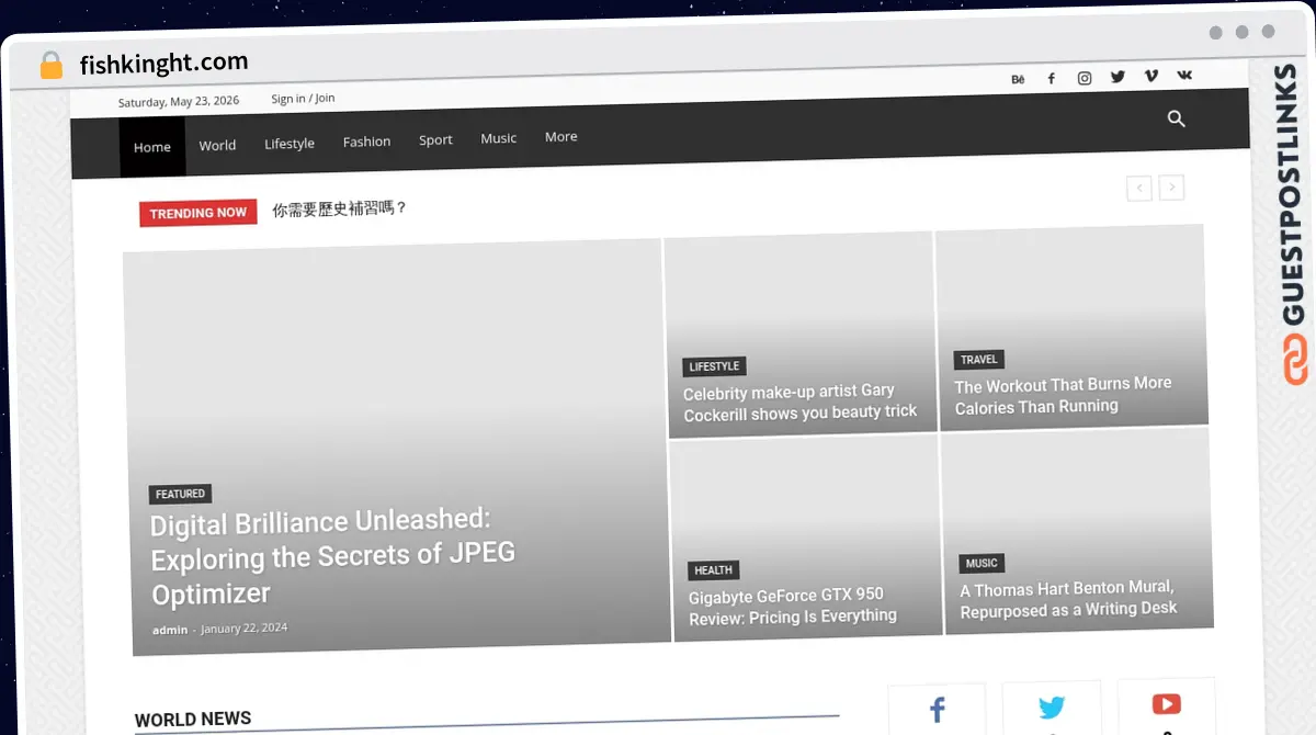 Publish Guest Post on fishkinght.com
