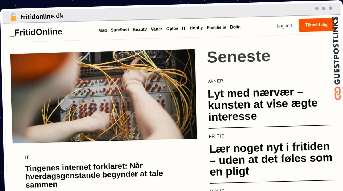 Publish Guest Post on fritidonline.dk