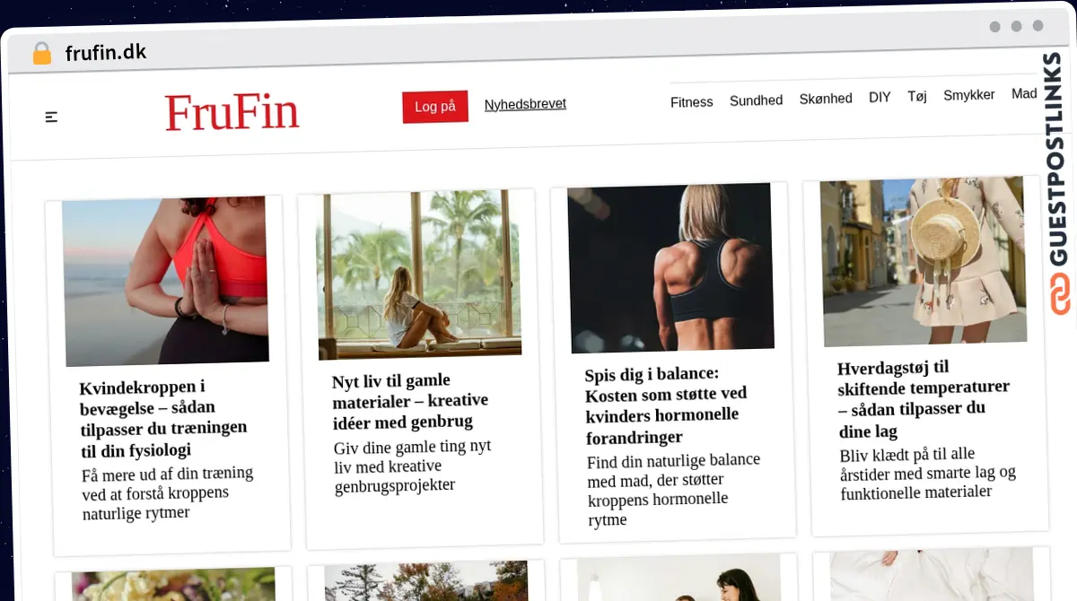 Publish Guest Post on frufin.dk