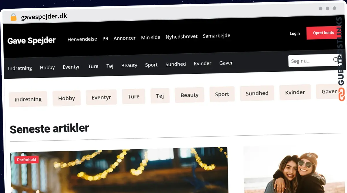 Publish Guest Post on gavespejder.dk