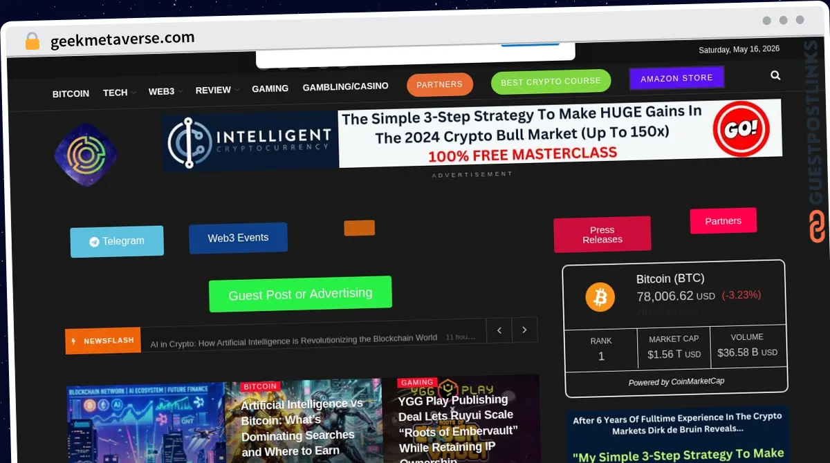 Publish Guest Post on geekmetaverse.com