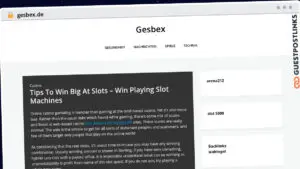 Publish Guest Post on gesbex.de