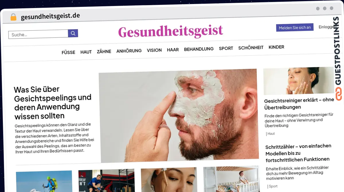 Publish Guest Post on gesundheitsgeist.de