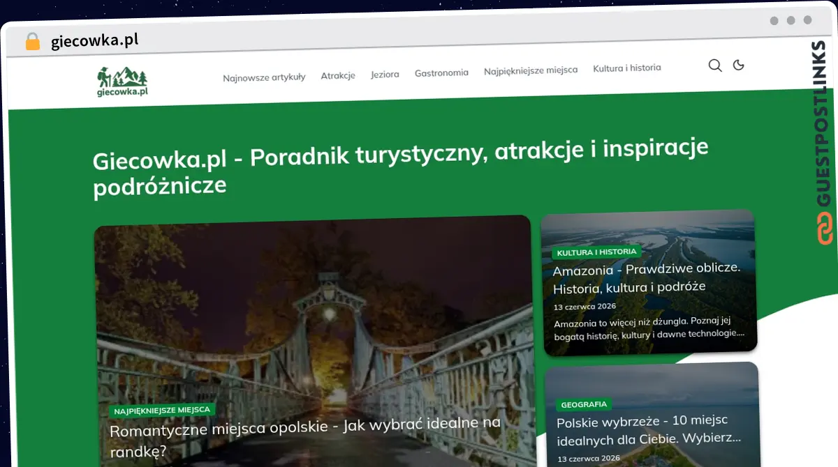 Publish Guest Post on giecowka.pl