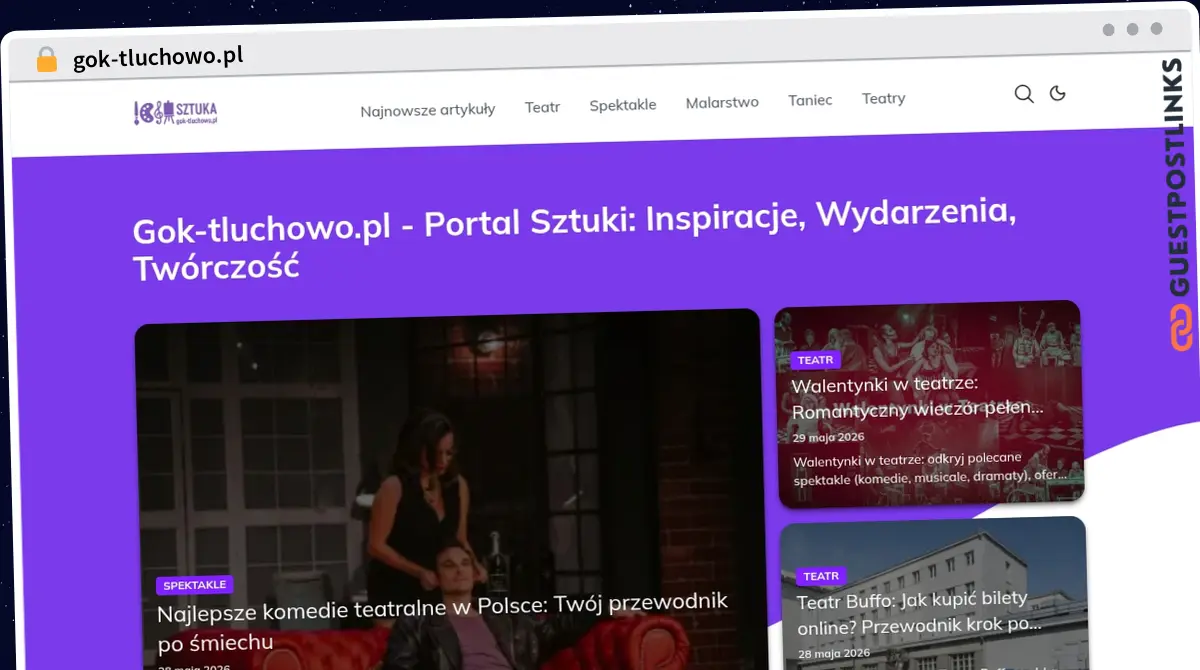 Publish Guest Post on gok-tluchowo.pl