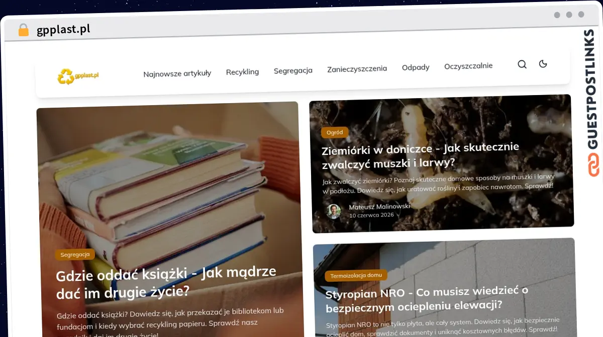 Publish Guest Post on gpplast.pl