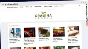 Publish Guest Post on gradinavesela.ro